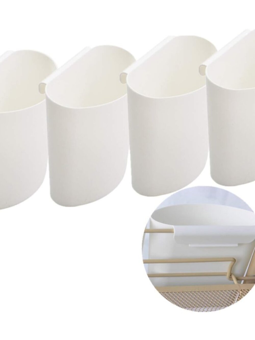 4Pcs Hanging Cup Holder,Rolling Cart Accessories Utility cart Accessories Hangin